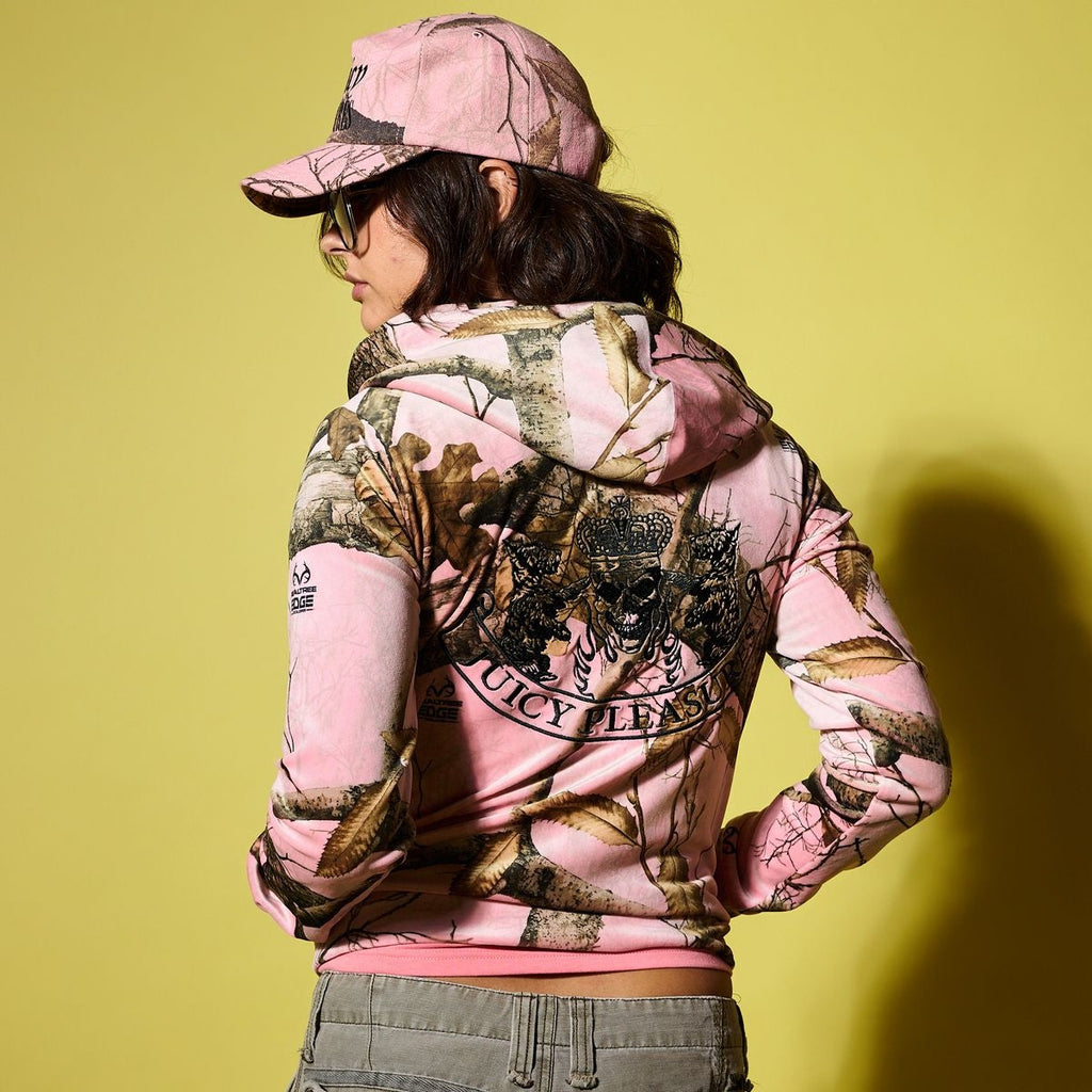 Wmns Pleasures x Juicy Couture Realtree Velour Hoodie