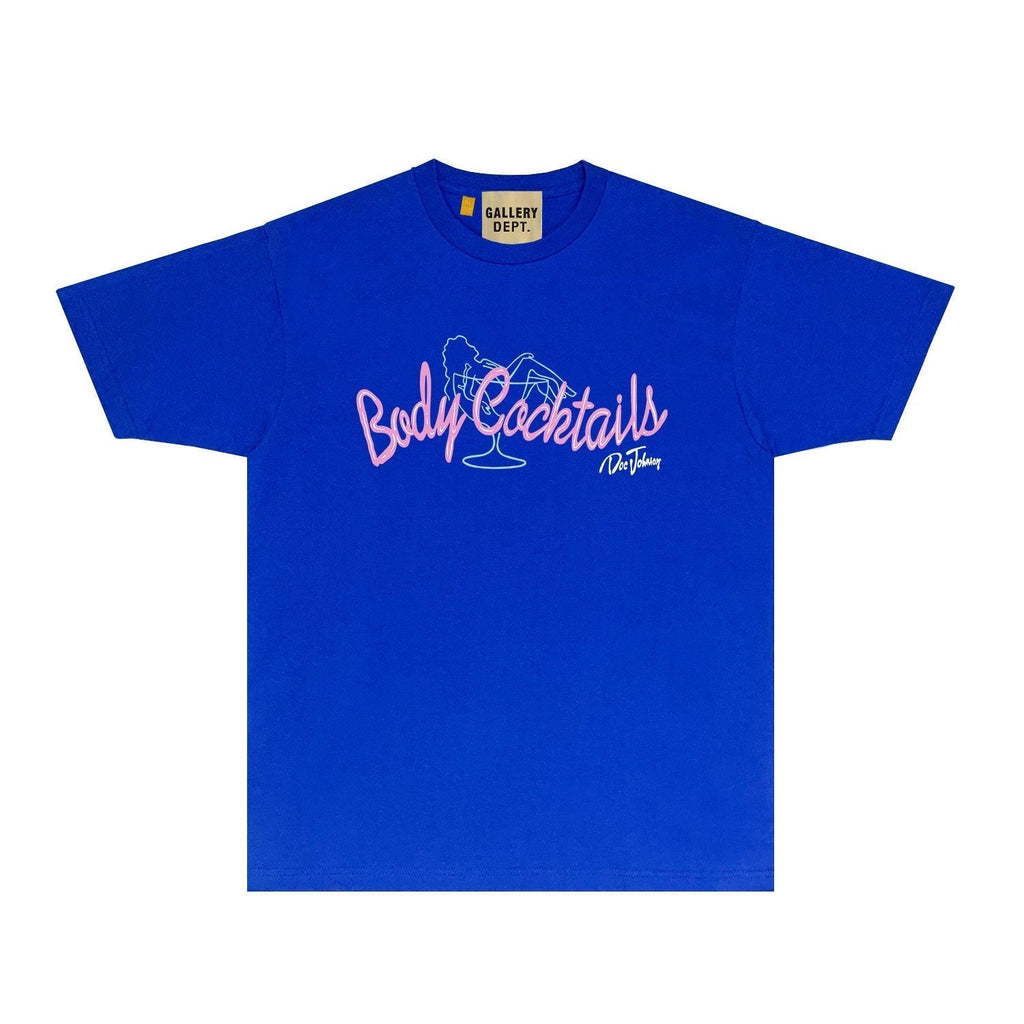 Gallery Dept T Shirt Retro Printed Loose Short-Sleeved Shirt