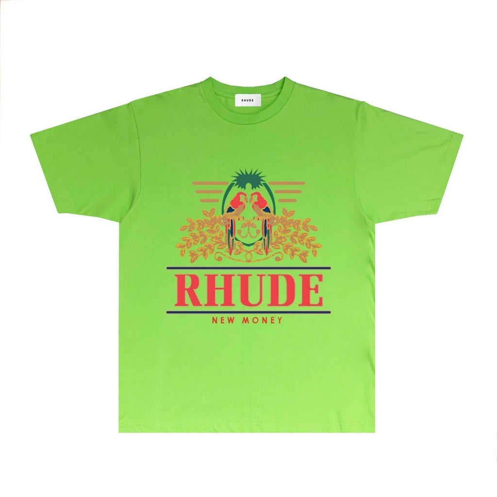 Rhude T-shirts Printed Trendy Pure Cotton