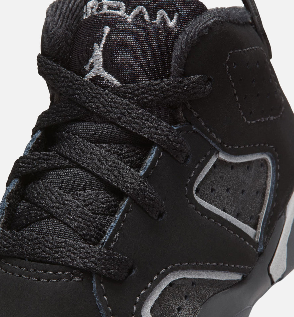 Air Jordan 6 Retro "Cap & Gown" Infant/Toddler Shoe – Black/Reflective Silver/Black