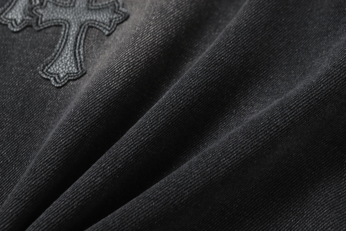 Chrome Hearts Black Cross Patch Grey Jeans