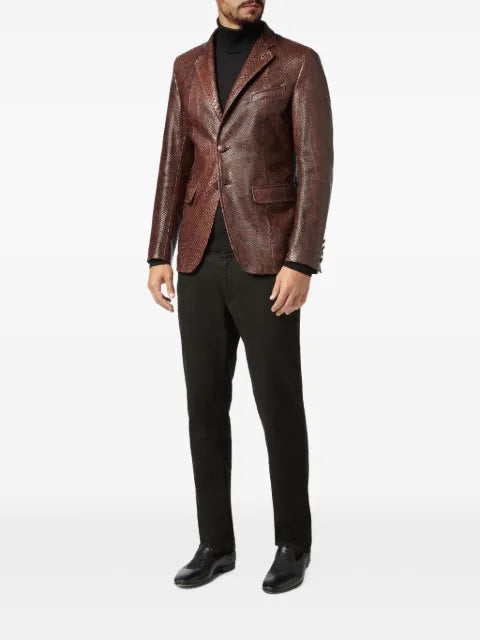 Billionaire Wild at Heart replica python-skin blazer