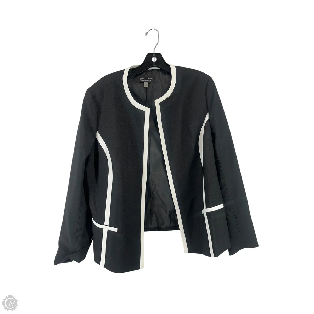 Dress Suit 2pc By Black Label In Black & White, Size: 16