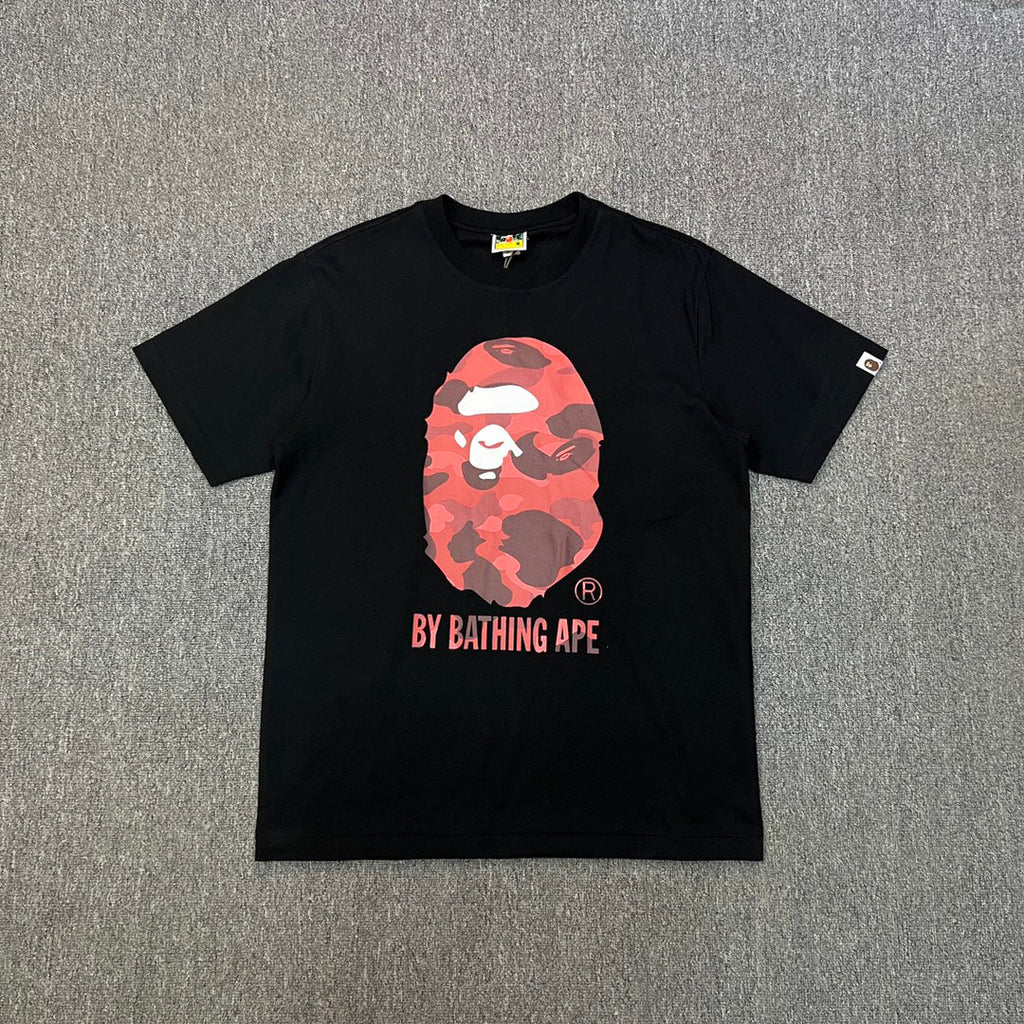 BAPE SS25 "By Bathing Ape" Camo-Fill Large Ape Head Oversized Heavyweight Unisex T-Shirt
