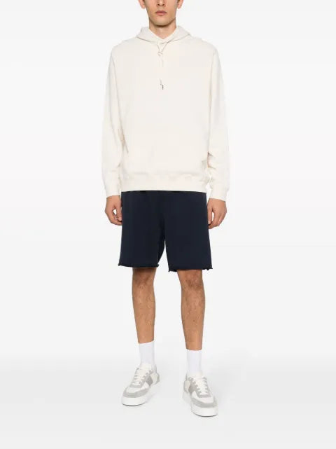 Sunspel drawstring-fastening cotton hoodie