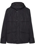 Prada triangle-logo hooded jacket