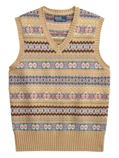 Polo Ralph Lauren V-neck patterned vest