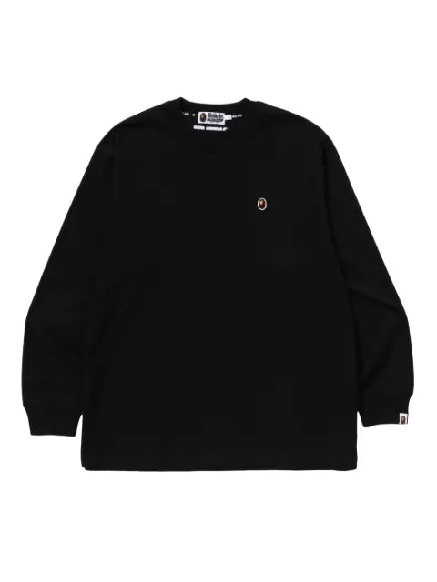 A BATHING APE® long-sleeve logo-patch sweater