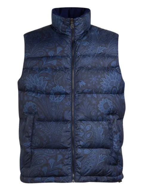 ETRO paisley padded gilet