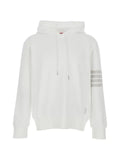 Thom Browne solid loopback 4-bar hoodie