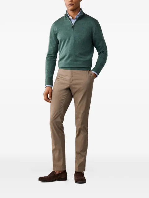 Hackett London quarter-zip merino sweater