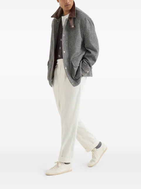Brunello Cucinelli diagonal field jacket