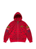 Supreme x Vanson Leathers x Marvel Spider-Man zip-up hoodie