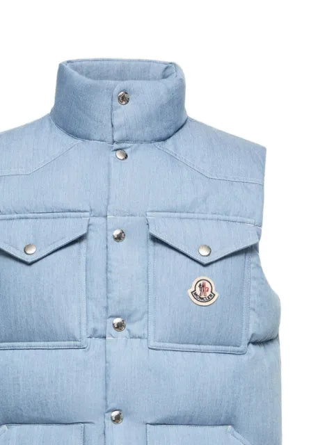 Moncler Ervional denim down vest