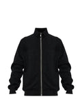 Rick Owens stand-up collar zip-up sweater