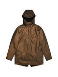 Rains hooded press-stud jacket