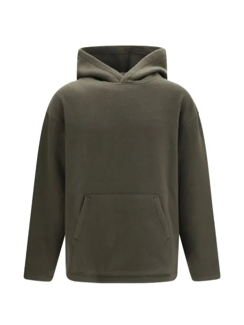 Rier fleece-texture pouch-pocket hoodie
