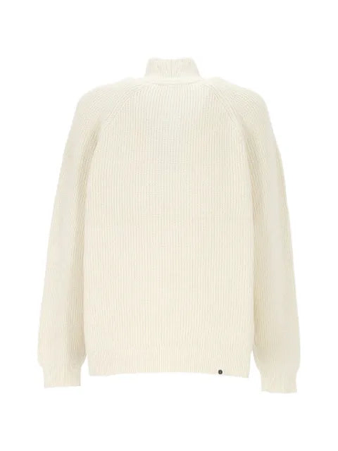 ANERKJENDT ribbed-knit quarter-zip knitwear