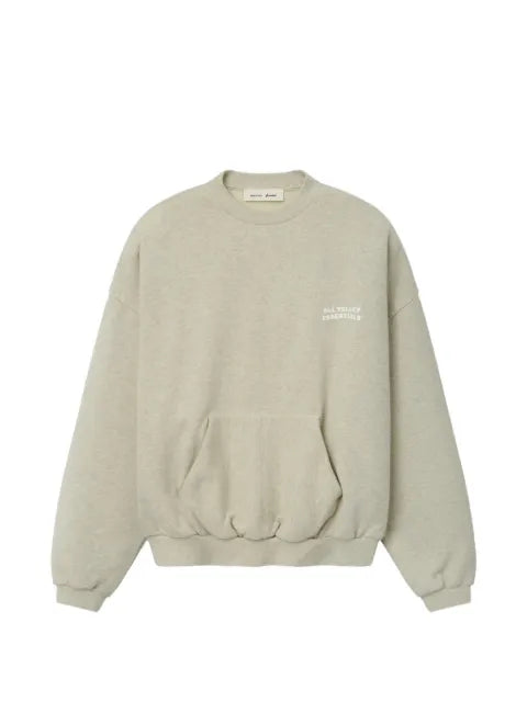 FEAR OF GOD ESSENTIALS 90s logo-print crew-neck sweater