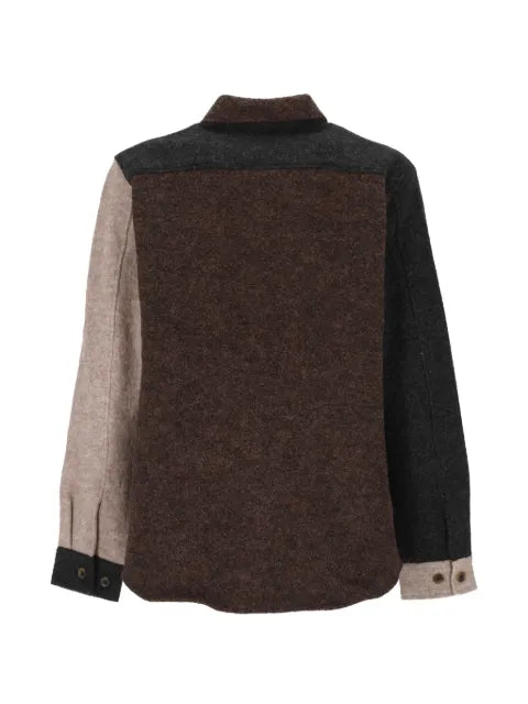 Les Deux colour-block wool overshirt