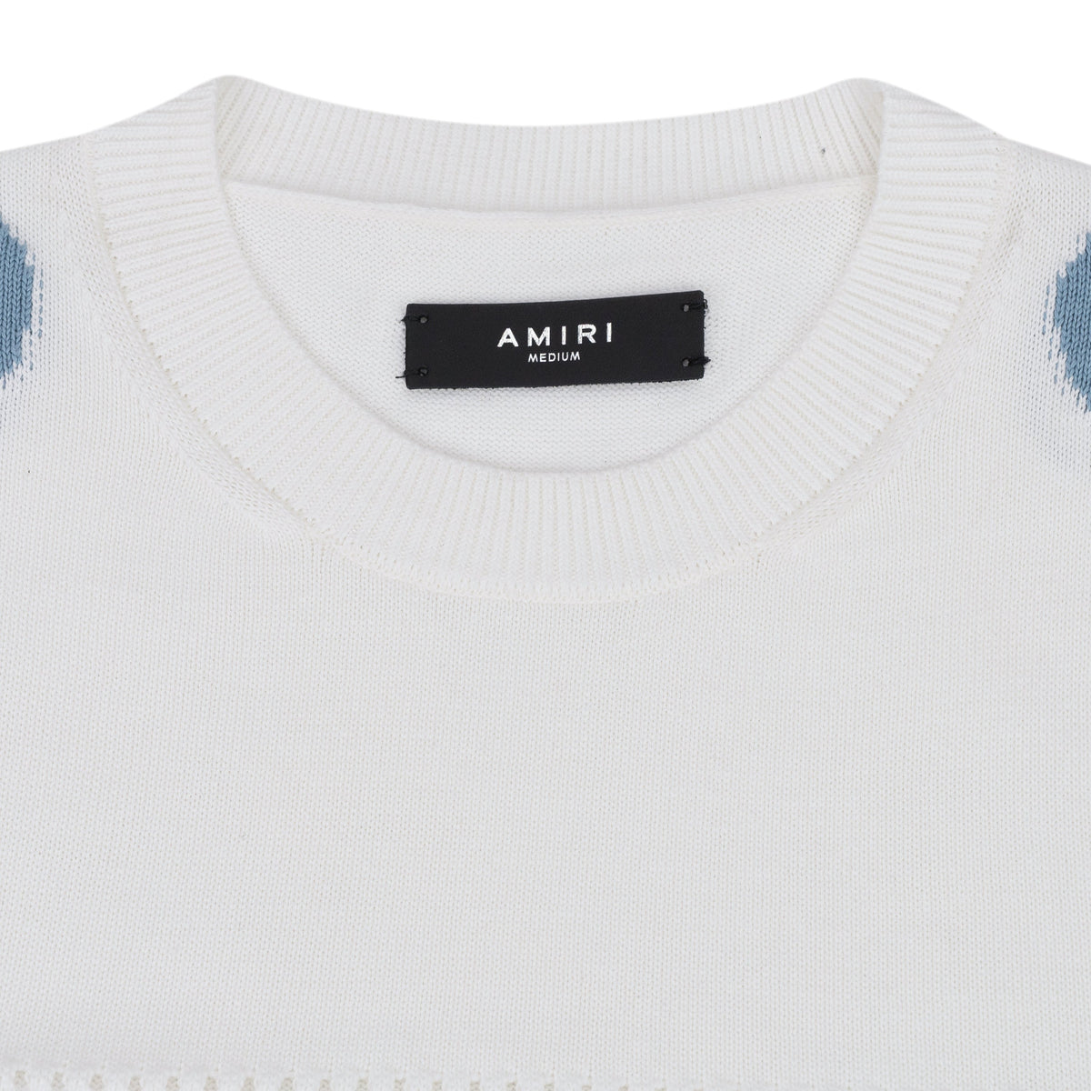White Cerulean Knit 22 Tee