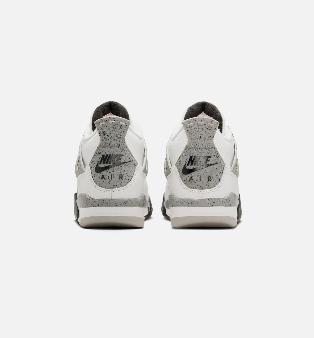 Air Jordan 4 Retro “White Cement” Grade School Lifestyle Shoes (GS)