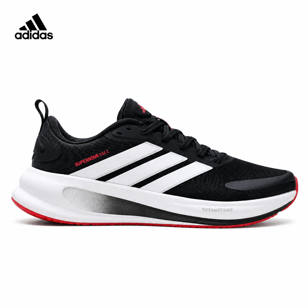 Adidas Men's Running Shoes #7 - 2 Colorways incl. Black/Red & White/Pink