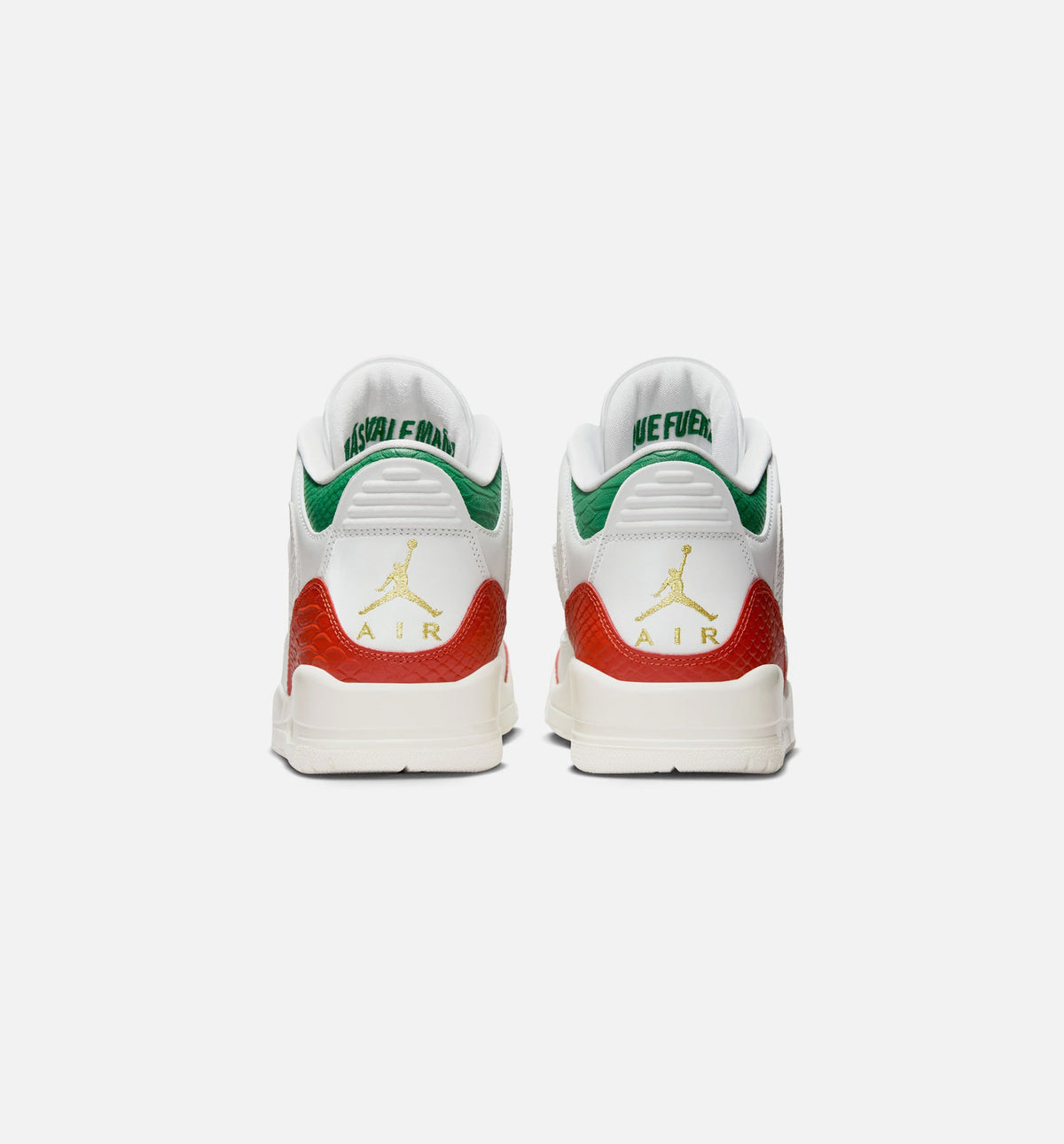 Air Jordan 3 Retro "El Vuelo" Men's Shoe – Summit White/Pine Green/Dragon Red/Metallic Gold