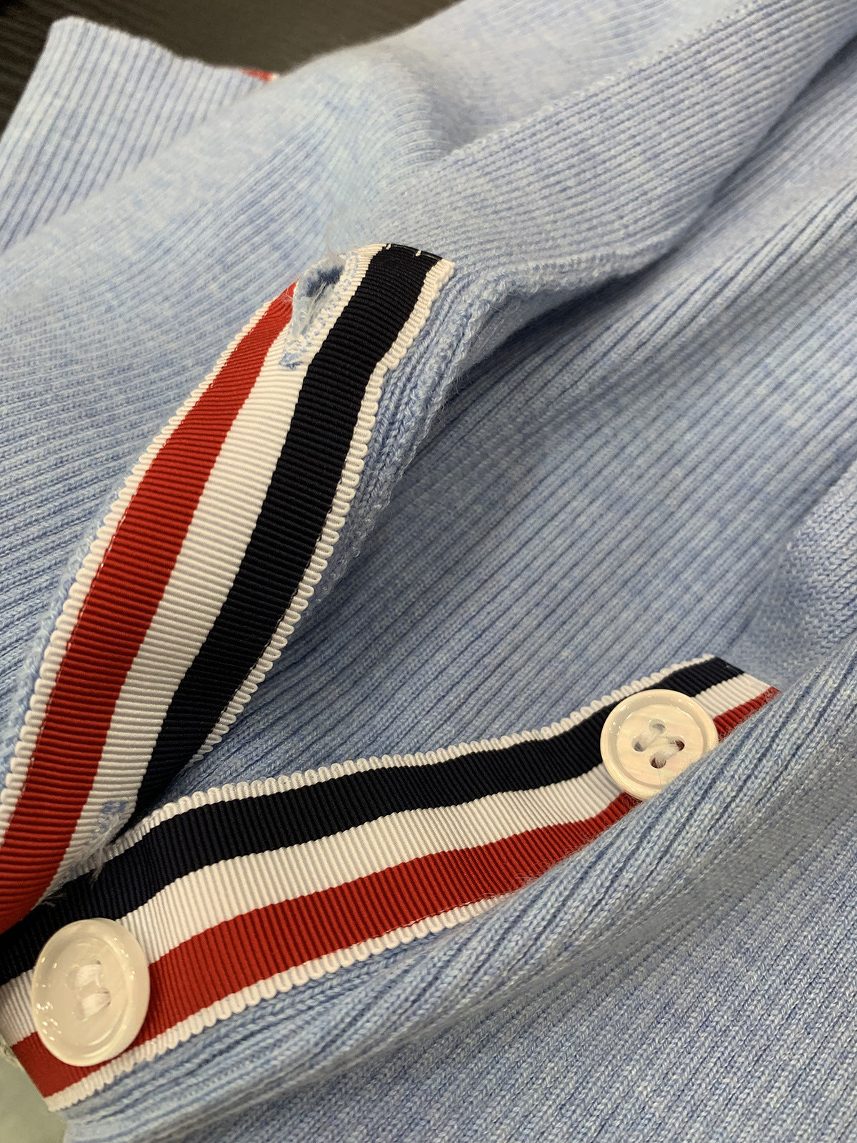 Thom Browne Women's Classic Four-Bar V-Neck Cardigan