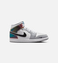 Air Jordan 1 Mid SE “Black White Wolf Grey” Men's Lifestyle Shoes