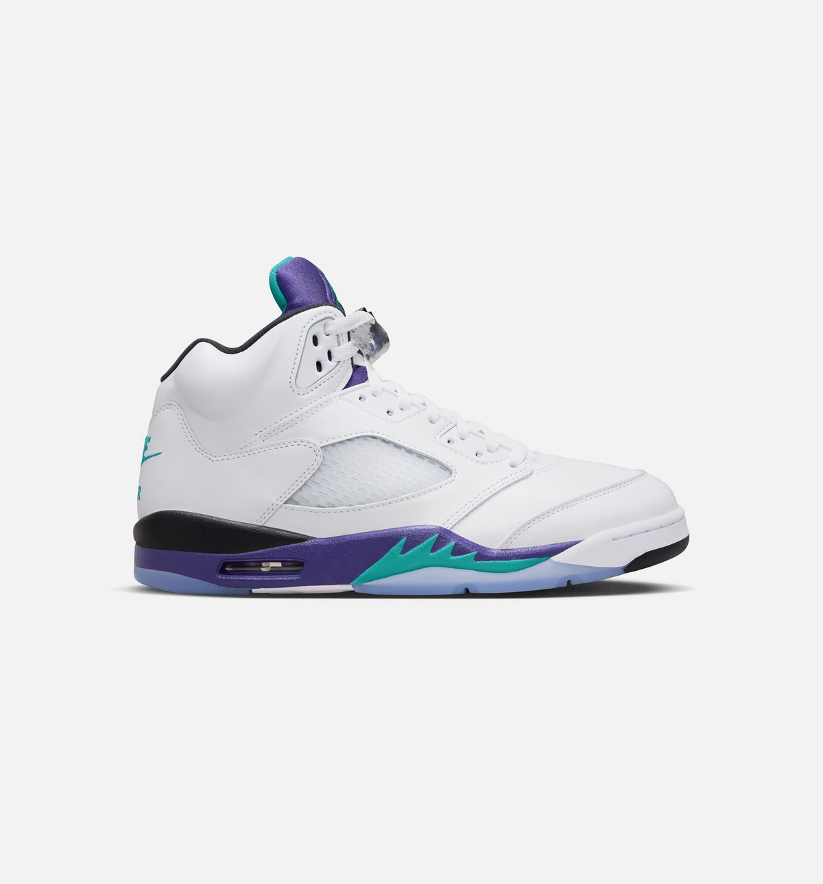Air Jordan 5 Retro Grape | Men's Lifestyle Shoe | White/New Emerald/Grape Ice/Black