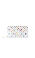 Louis Vuitton x Takashi Murakami Zippy Wallet White Collored