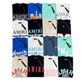 Amiri Multi‑Style Letter Logo Graphic Oversized Tee Streetwear Unisex
