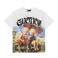 Mixed Emotion Beach Cherub Angels Retro Graphic Tee