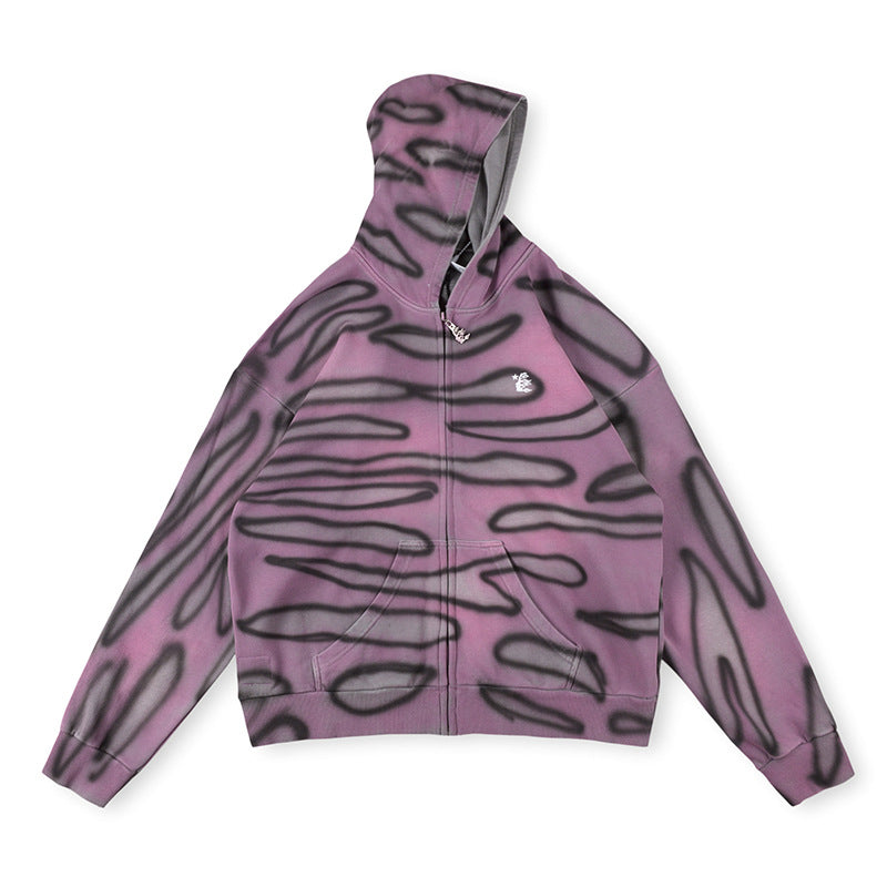 Hellstar Path To Paradise Airbrush Zip-Up Hoodie