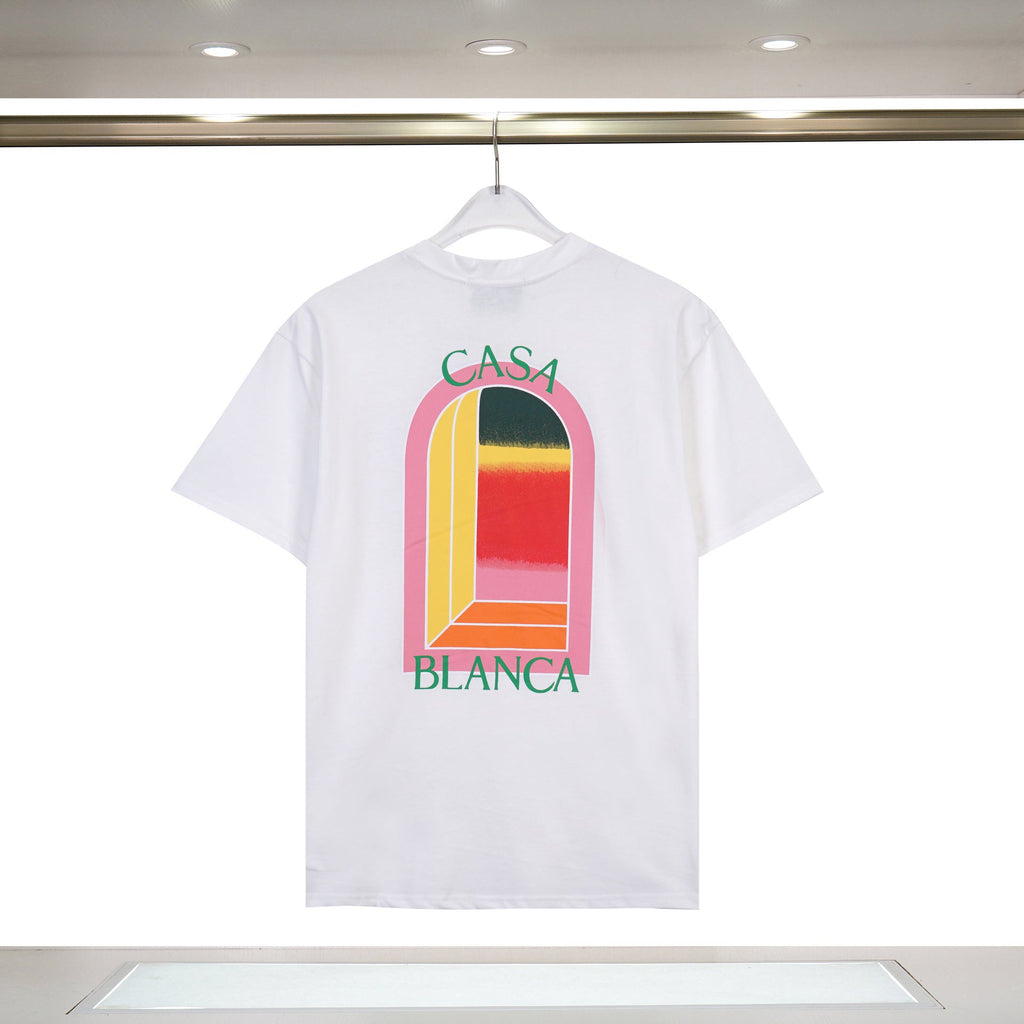 Casablanca Art Print Loose Unisex Short Sleeve Graphic T-Shirt