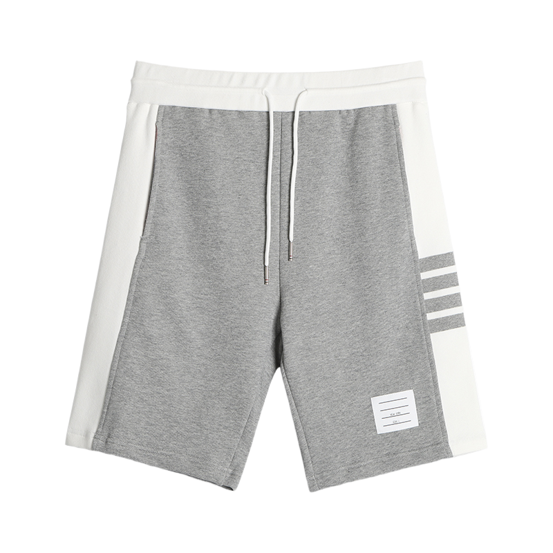 White side four bar shorts