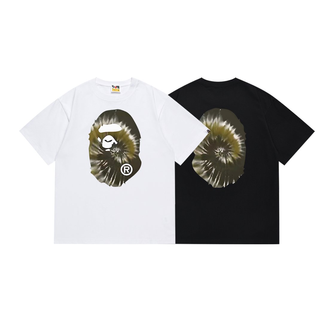 BAPE Tie-Dye Ape-Head Graphic T-Shirt