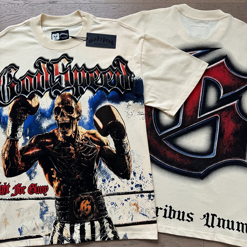 Godspeed Fight For Glory Boxer Graphic T-Shirt