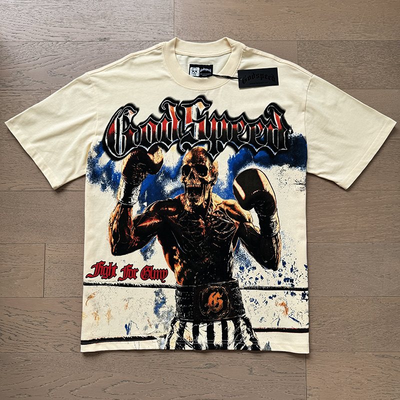Godspeed Fight For Glory Boxer Graphic T-Shirt