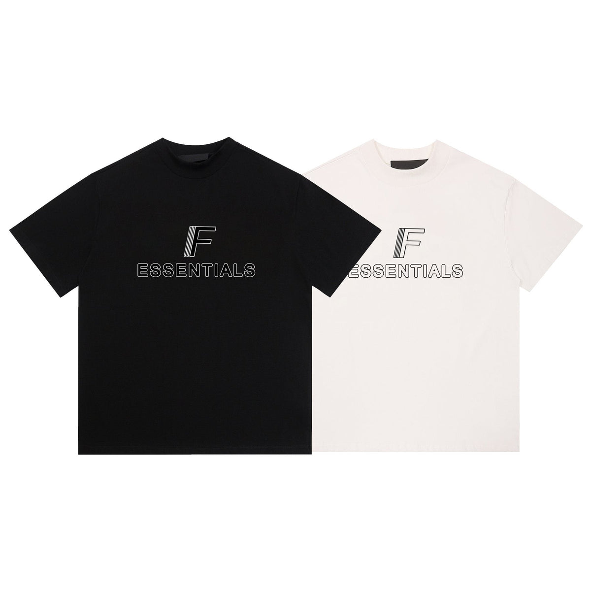 ESSENTIALS F-Letter Embroidered Graphic T-Shirt