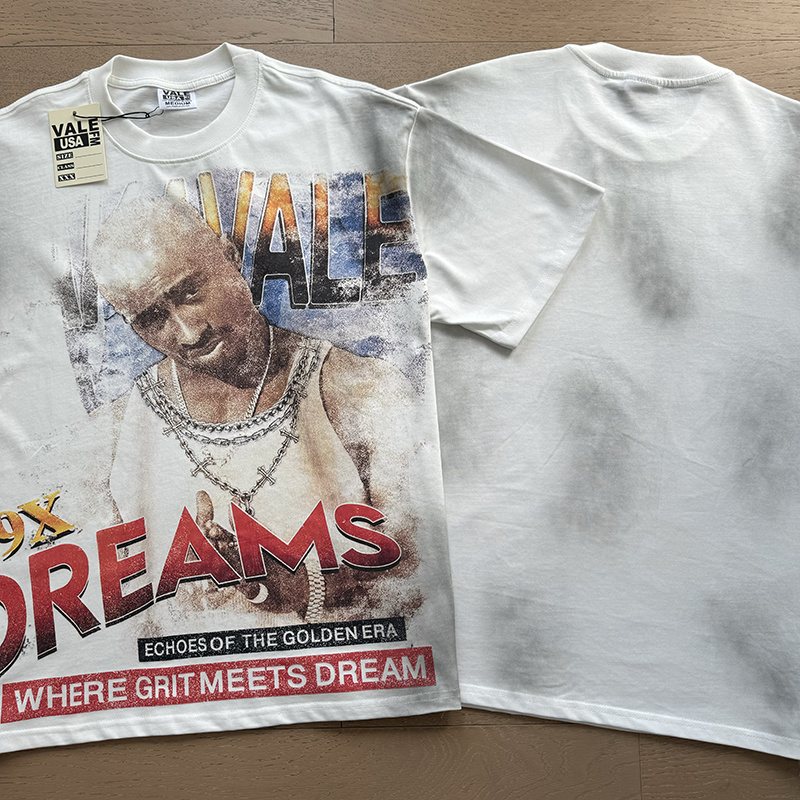 VALE USA Golden Era Washed Graphic T-Shirt