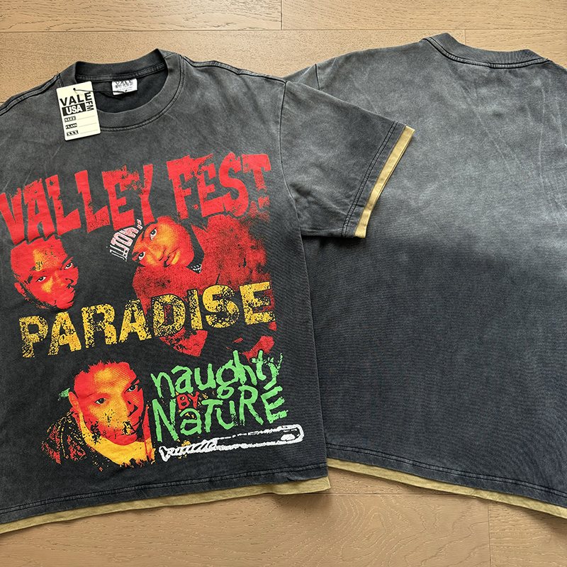 VALE USA Paradise Nature Washed Graphic T-Shirt