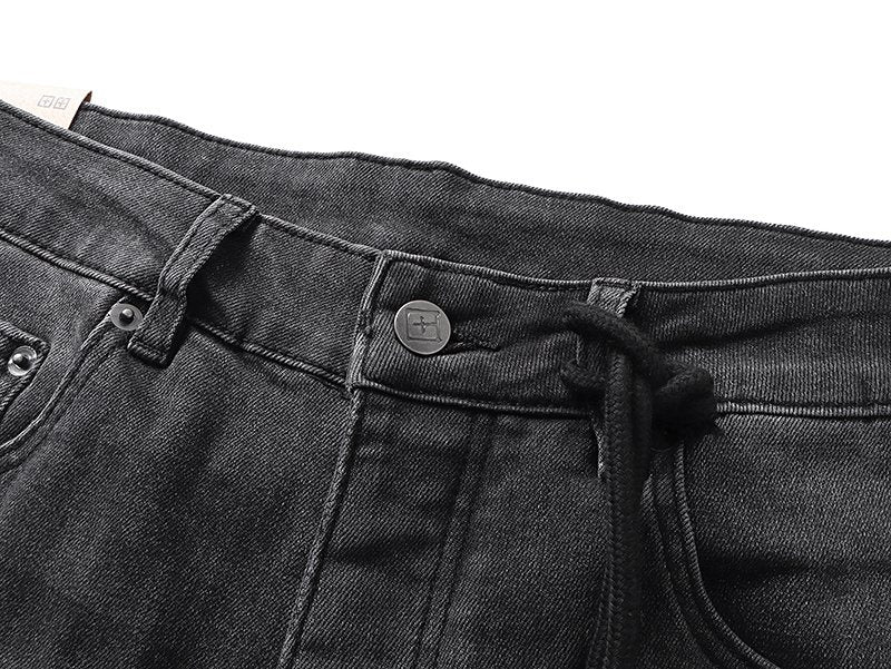 Ksubi Slim Tapered Graphic Jeans - Black