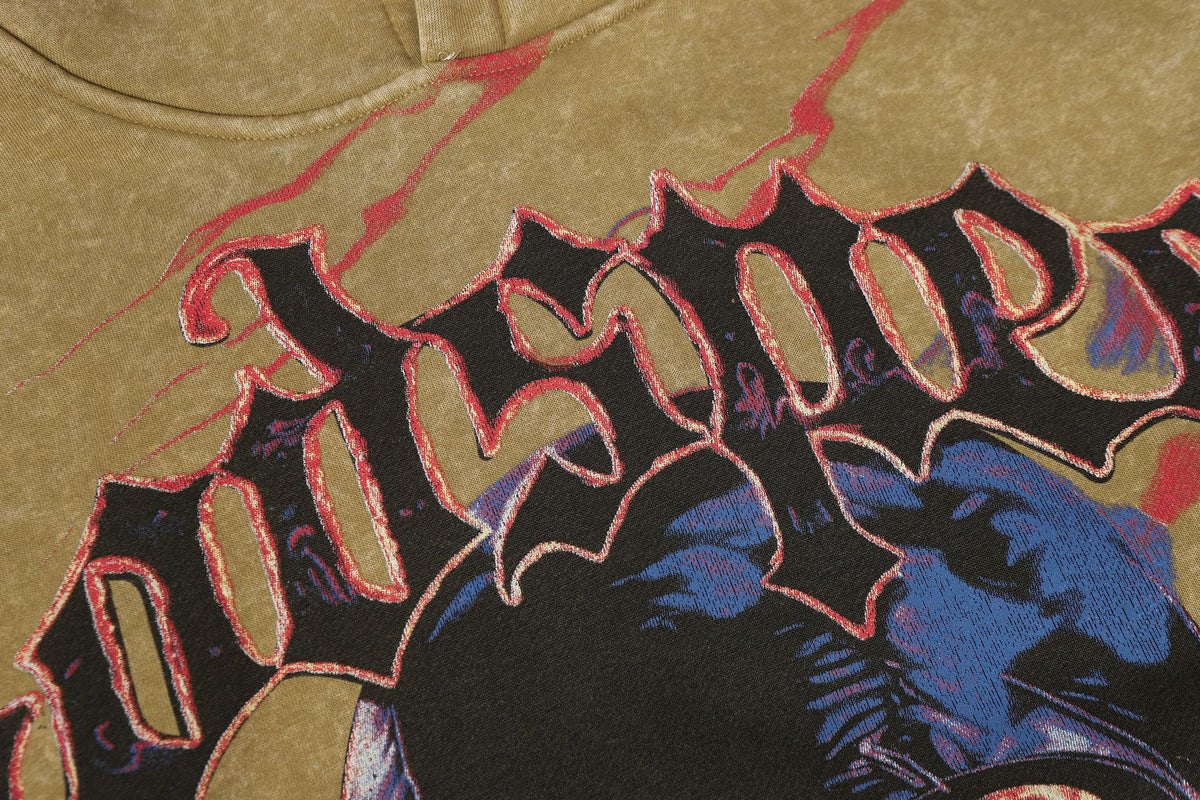 Godspeed Washed Skull Graphic Hoodie
