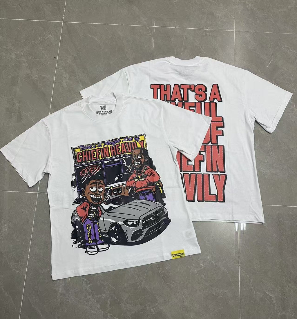 THAT'S A AWFUL LOT OF COUGH SYRUP Cartoon Car Short-Sleeve T-Shirt