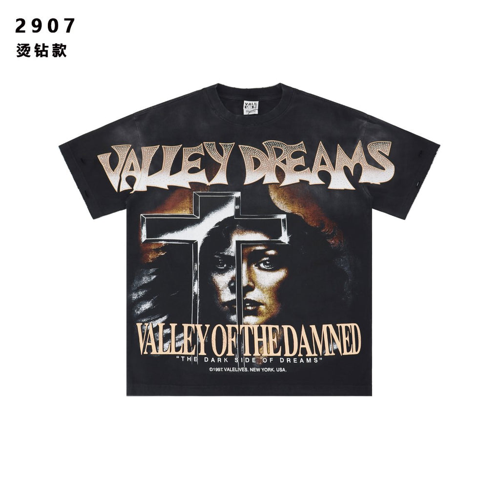 VALE USA Valley of the Damned Dragon Graphic T-Shirt