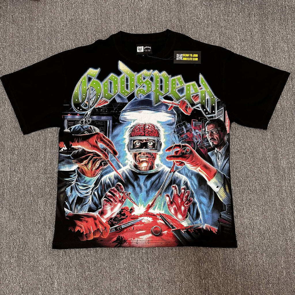 Godspeed Stylized Wordmark Graphic T-Shirt