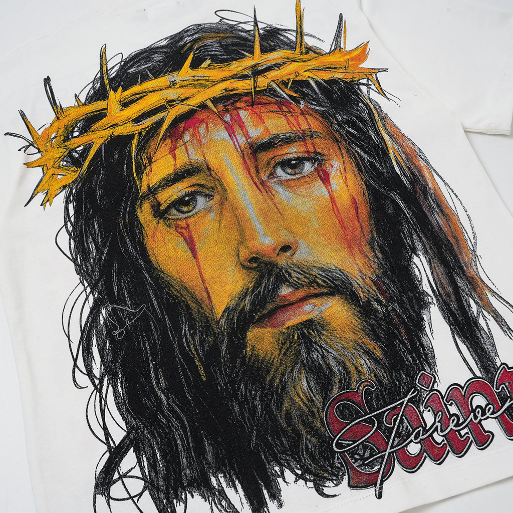 SAINT Jesus Crown Graphic T-Shirt