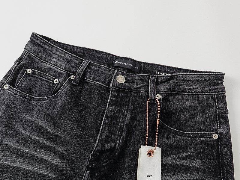 Purple Brand Black Washed Flare Jeans